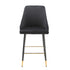 Native Home Lifestyle Chesterfield Black Kitchen Bar Stools (Set Of 2)